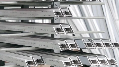 Components of PVC windows. Stock Footage 82547653