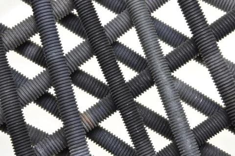 Components of steel construction Foto stock