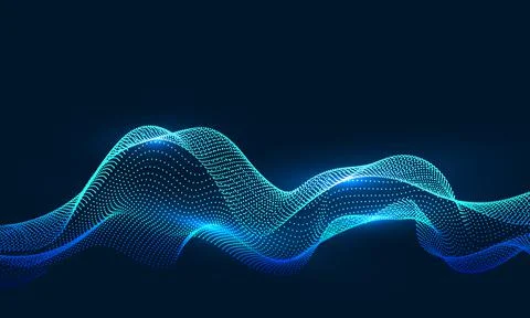 Composed of particles swirling abstract graphics,background of sense of scien Illustrazione stock