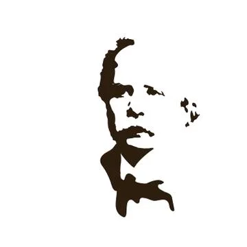 Composer Edvard Grieg. vector portrait Stock Illustration