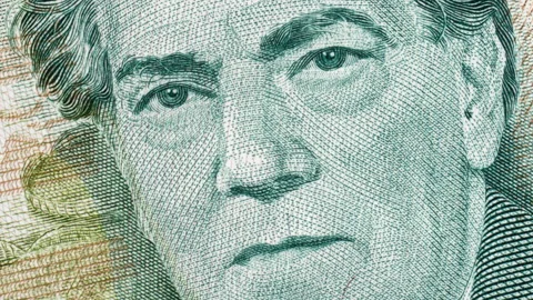 Composer Heitor Villa-Lobos on Brazil vintage banknote rotating Stock Footage 148439058