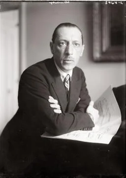 Composer Igor Stravinsky. Stock Photos
