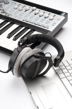 Composer workplace Stock Photos