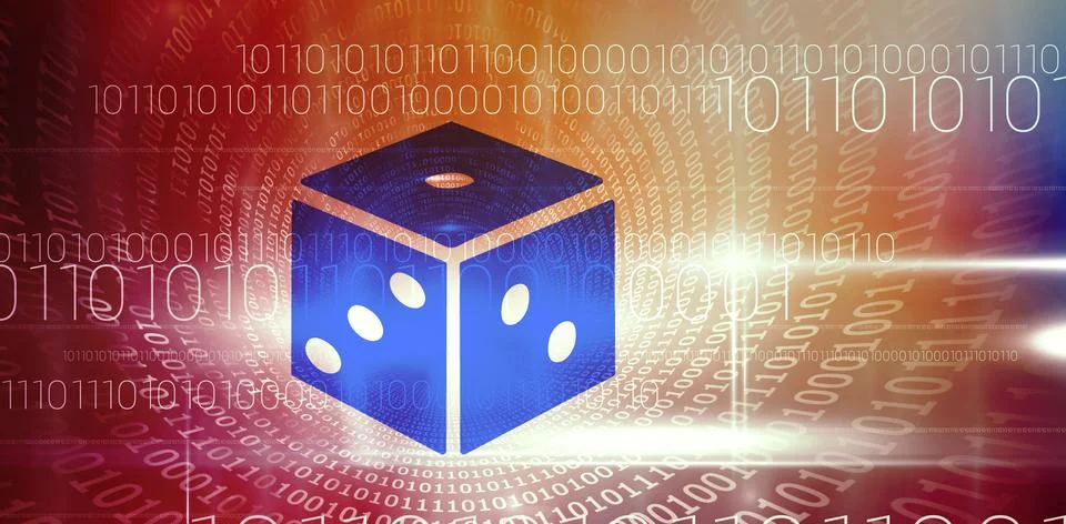 Composite 3d image of dice 写真素材