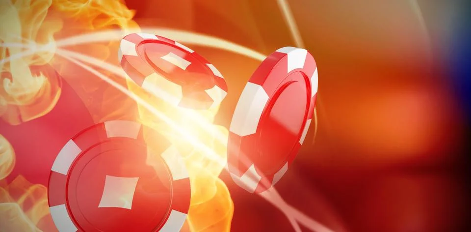 Composite 3d image of flames Stock Photos