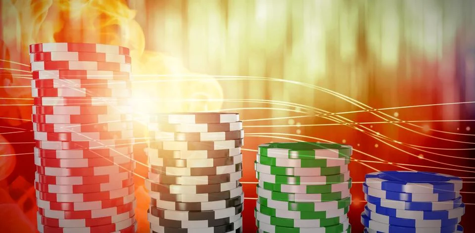 Composite 3d image of flames Stock Photos