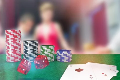 Composite 3d image of vector image playing cards Stock Photos