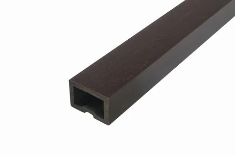 Composite Decking Plank With Fixing Material Stock Photos