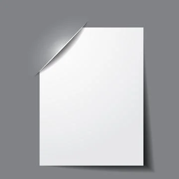 Composite empty page on gray background Stock Illustration