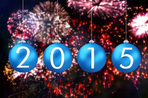 Composite image of 2015 Illustrazione stock