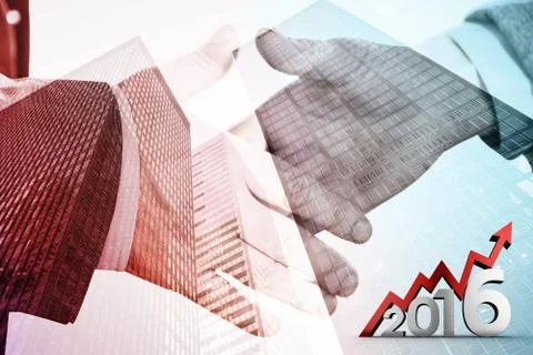 Composite image of 2016 graphic 스톡 일러스트