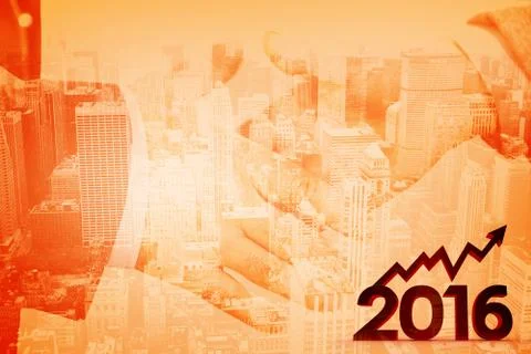 Composite image of 2016 graphic 스톡 일러스트