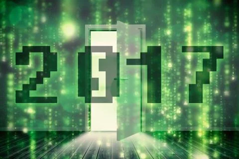 Composite image of 2017 イラスト素材