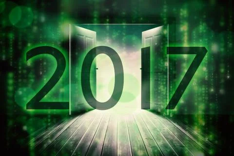 Composite image of 2017 Illustrazione stock
