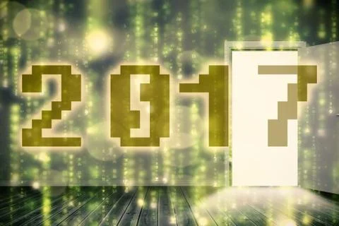 Composite image of 2017 Stock-Illustration