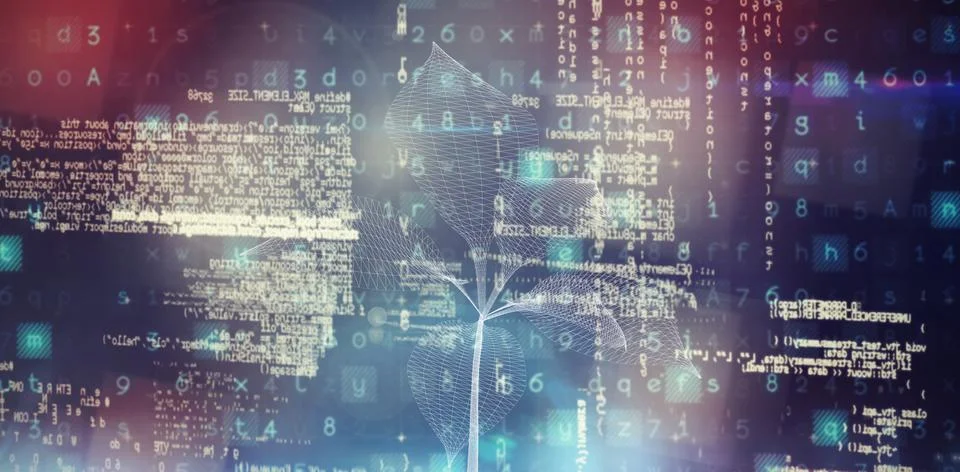 Composite image of 3d composite image of plant Foto stock