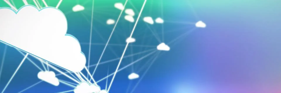Composite image of abstract image of cloud computing symbol Stock Illustration