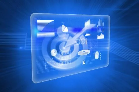 Composite image of abstract technology interface Illustrazione stock