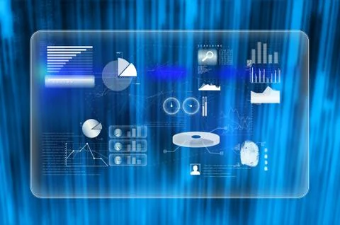 Composite image of abstract technology interface Illustrazione stock