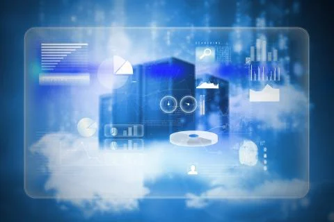 Composite image of abstract technology interface Illustrazione stock