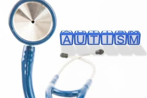Composite image of autism building blocks Stock Illustration