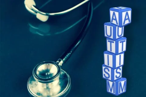 Composite image of autism building blocks イラスト素材