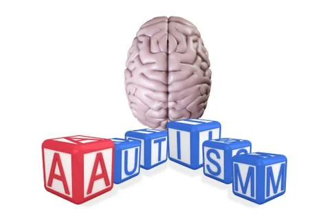 Composite image of autism building blocks イラスト素材