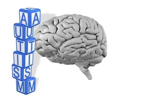 Composite image of autism building blocks Stock Illustration