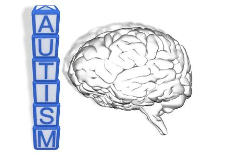 Composite image of autism building blocks Stock Illustration