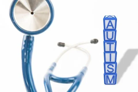 Composite image of autism building blocks Stock Illustration
