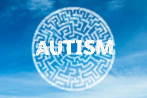 Composite image of autism Stock Illustration