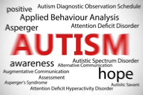 Composite image of autism Illustrazione stock