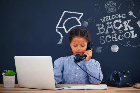 Composite image of back to school Stock Photos