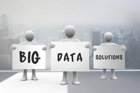 Composite image of big data solutions Ilustración de archivo