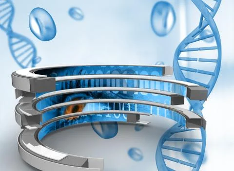 Composite image of binary code on abstract screen Stock Illustration