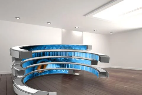 Composite image of binary code on abstract screen Stock Illustration