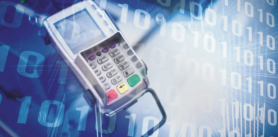 Composite image of binary code on blue circuit board 스톡 사진