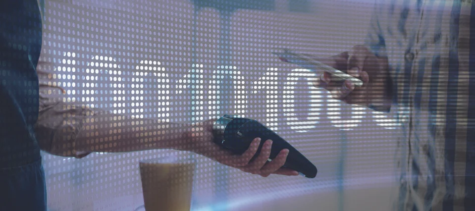 Composite image of binary code on digital screen 스톡 사진