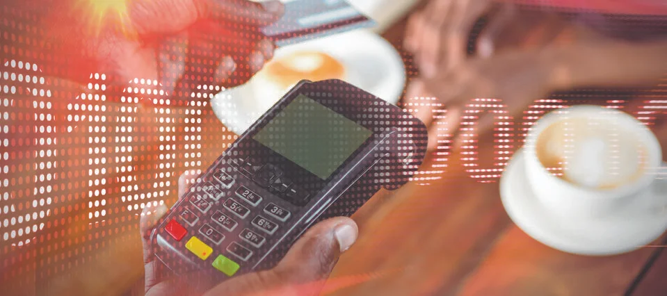 Composite image of binay code on illuminated digital screen Stock Photos