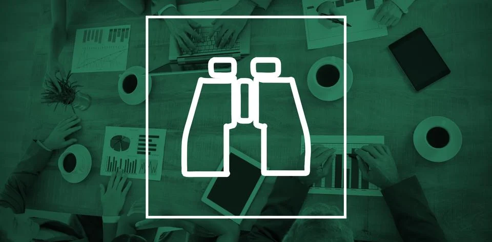 Composite image of binoculars Stock Illustration