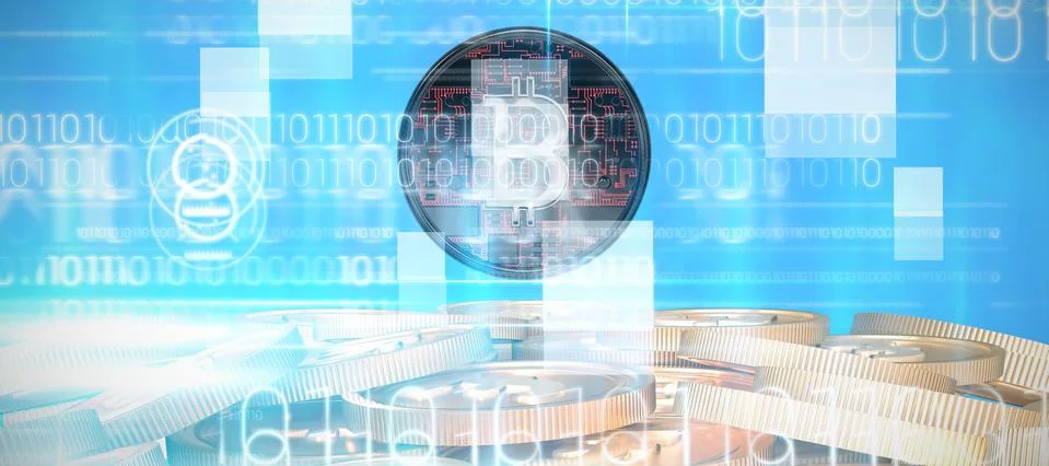 Composite image of bitcoin イラスト素材