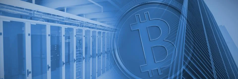 Composite image of bitcoin Stock Photos