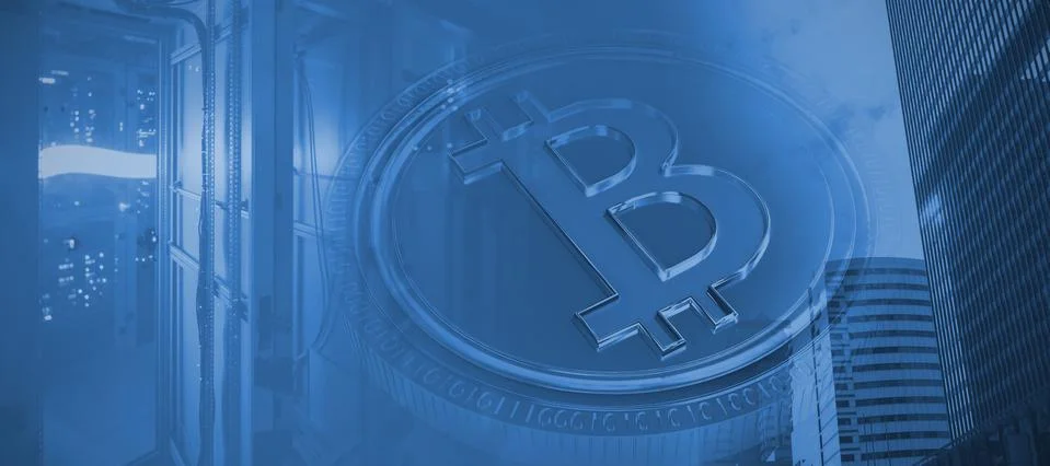 Composite image of bitcoin Stock Photos