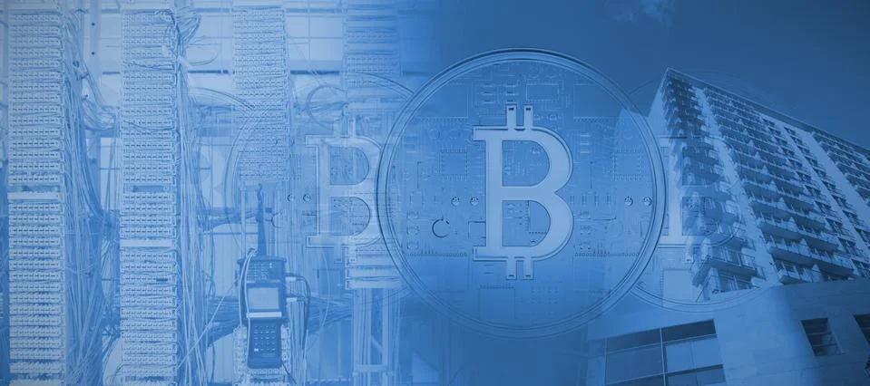 Composite image of bitcoin Stock Photos