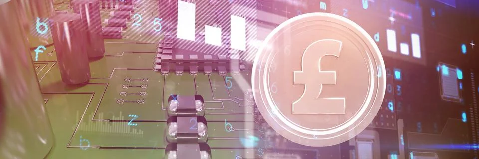 Composite image of bitcoins Stock Illustration