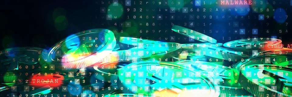Composite image of bitcoins Stock Photos