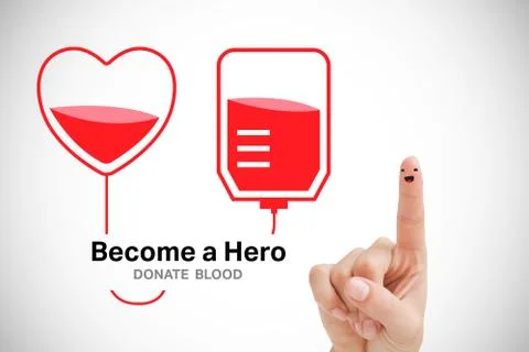 Composite image of blood donation Stock Illustration