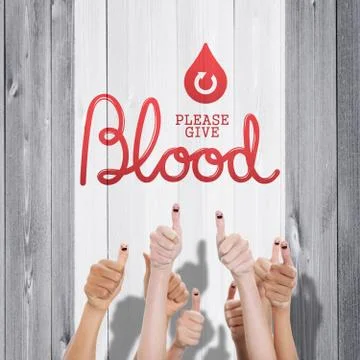 Composite image of blood donation Stock Illustration