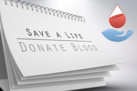 Composite image of blood donation Stock Illustration