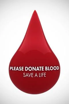 Composite image of blood donation Stock Illustration